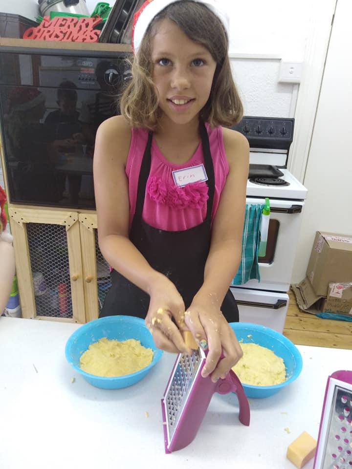Kids baking and decorating together