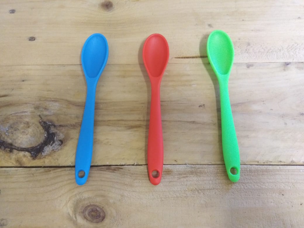 A kid-sized Pikanini Chefs mixing spoon